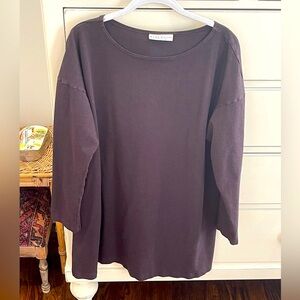 Bryn Walker L Brown Bamboo Tunic